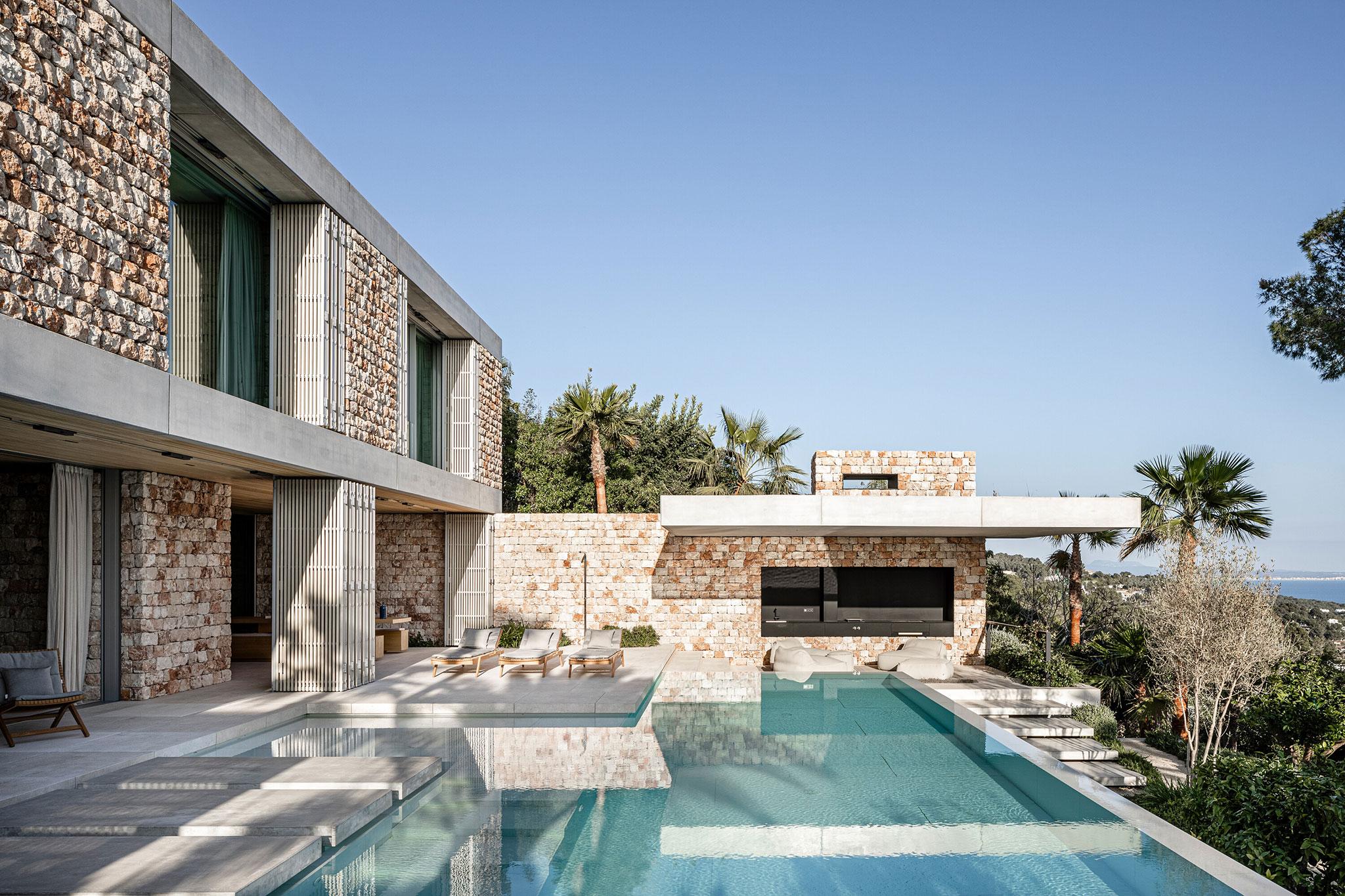A private stone residence in Spain